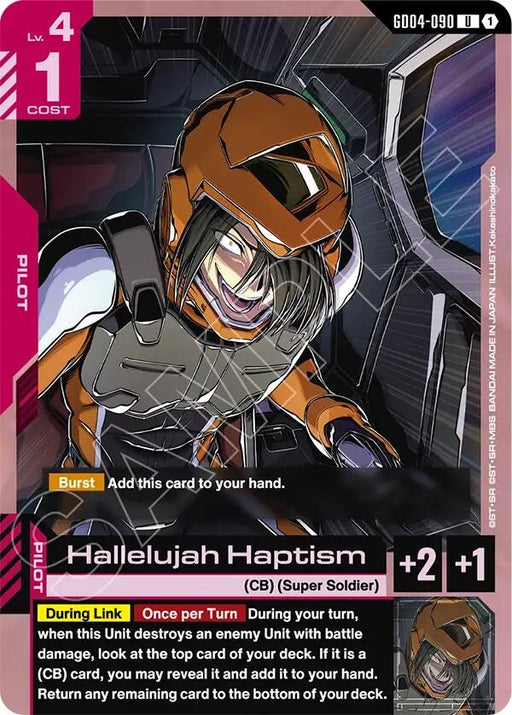 Image for Hallelujah Haptism (GD04-090) [Phantom Aria] - Gundam Card Game