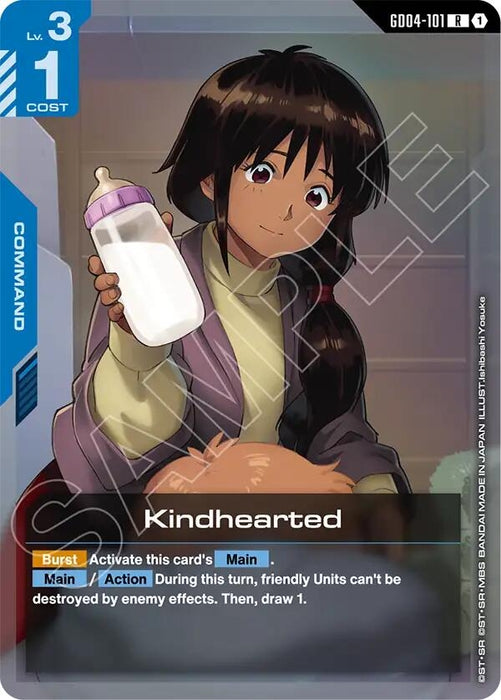 Image for Kindhearted (GD04-101) [Phantom Aria] - Gundam Card Game