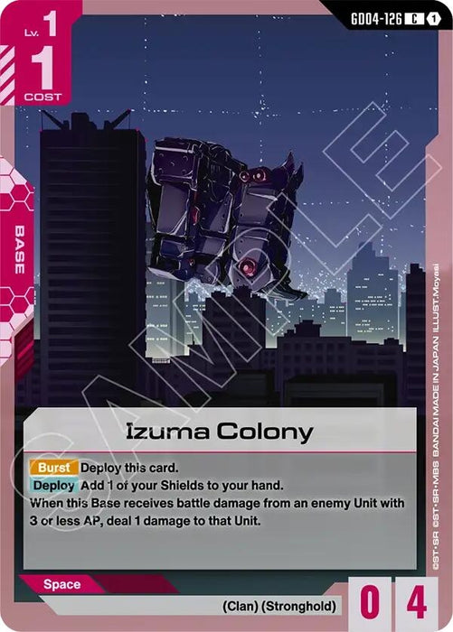 Image for Izuma Colony (GD04-126) [Phantom Aria] - Gundam Card Game
