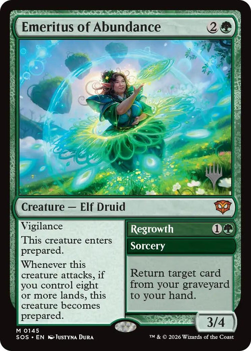 Image for Emeritus of Abundance (145) [Secrets of Strixhaven] - Magic: The Gathering