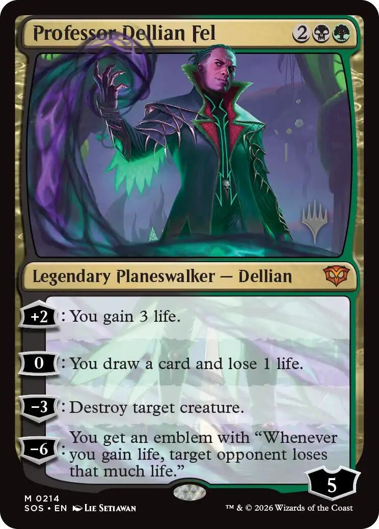 Image for Professor Dellian Fel (214) [Secrets of Strixhaven] - Magic: The Gathering