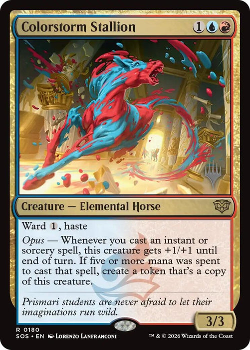 Image for Colorstorm Stallion (180) [Secrets of Strixhaven] - Magic: The Gathering