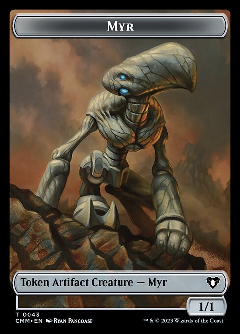 Servo // Myr Double-Sided Token (45 // 43) [Commander Masters]
