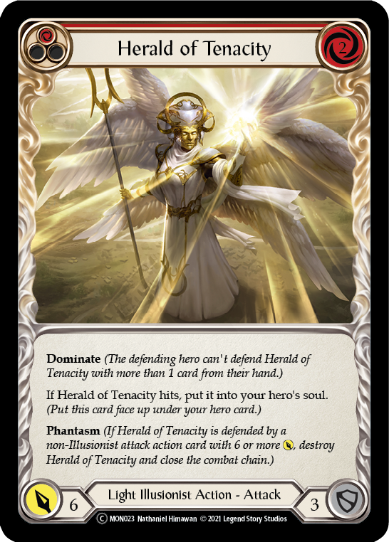 Herald of Tenacity (Red) (MON023) [Monarch]