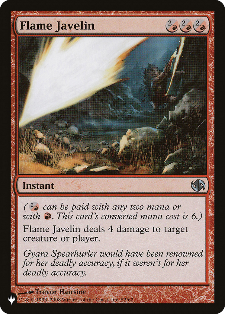Flame Javelin (53/62) [The List Reprints]
