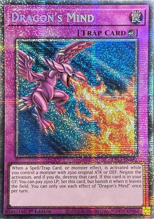 Image for Dragon's Mind (Starlight Rare) (RA05-EN082) [Rarity Collection 5] - YuGiOh