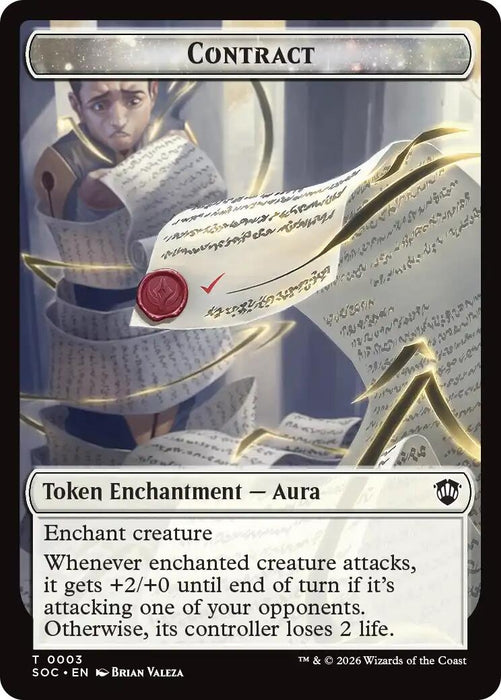 Image for Contract // Copy Double-Sided Token (3 // 1) [Secrets of Strixhaven] - Magic: The Gathering