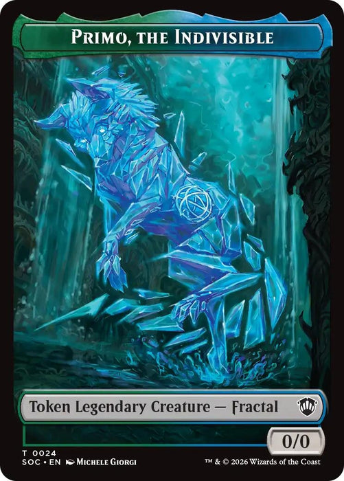 Image for Primo, The Indivisble // Treasure Double-Sided Token (24 // 12) [Secrets of Strixhaven] - Magic: The Gathering