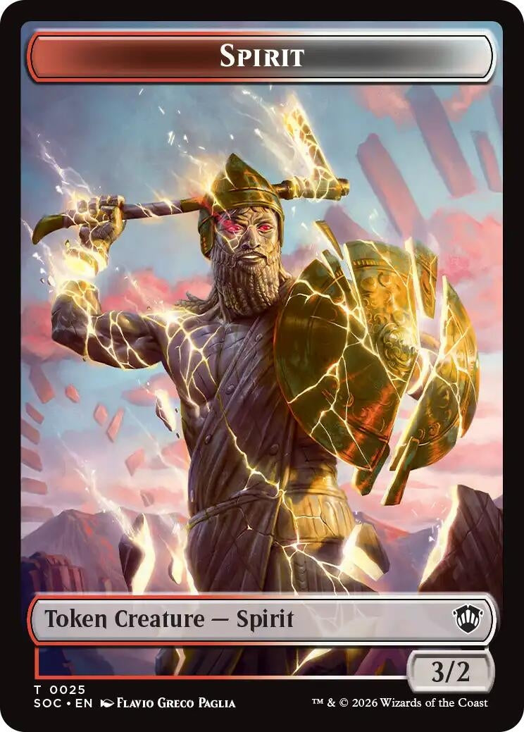 Image for Spirit (0025) // Rogue Double-Sided Token (25 // 10) [Secrets of Strixhaven] - Magic: The Gathering