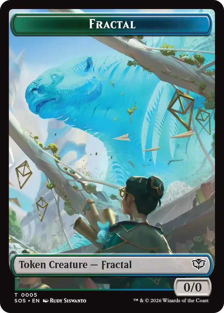 Image for Fractal (0005) // Pest (0009) Double-Sided Token (5 // 9) [Secrets of Strixhaven] - Magic: The Gathering