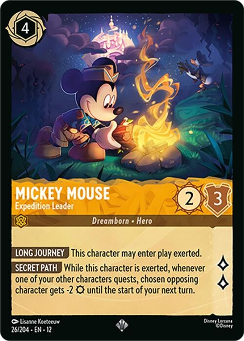 Image for Mickey Mouse - Expedition Leader (26/204) [Wilds Unknown] - Disney Lorcana
