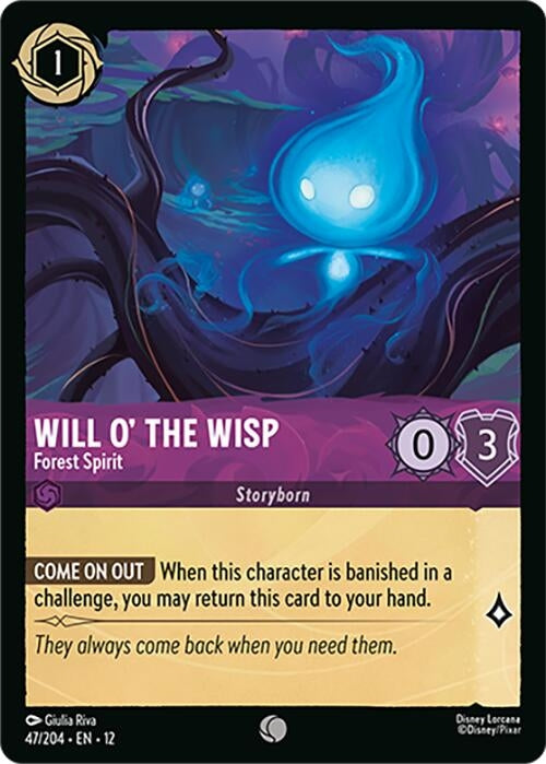 Image for Will o' the Wisp - Forest Spirit (47/204) [Wilds Unknown] - Disney Lorcana