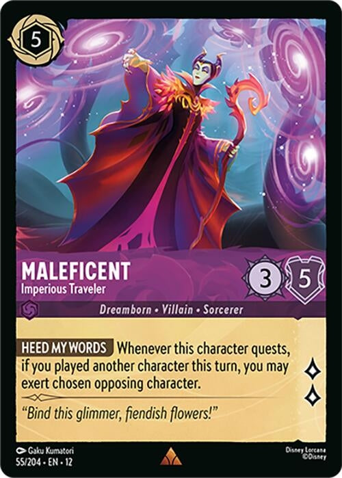 Image for Maleficent - Imperious Traveler (55/204) [Wilds Unknown] - Disney Lorcana