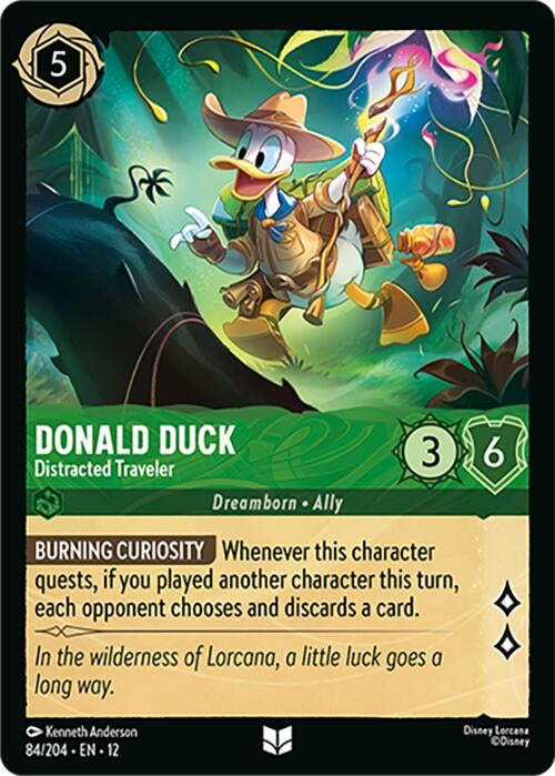 Image for Donald Duck - Distracted Traveler (84/204) [Wilds Unknown] - Disney Lorcana