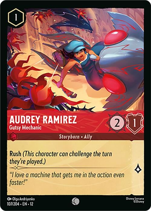 Image for Audrey Ramirez - Gutsy Mechanic (107/204) [Wilds Unknown] - Disney Lorcana