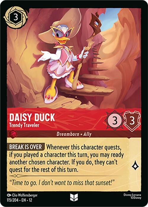 Image for Daisy Duck - Trendy Traveler (115/204) [Wilds Unknown] - Disney Lorcana