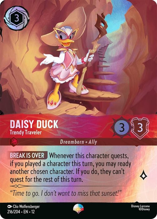 Image for Daisy Duck - Trendy Traveler (Epic) (216/204) [Wilds Unknown] - Disney Lorcana