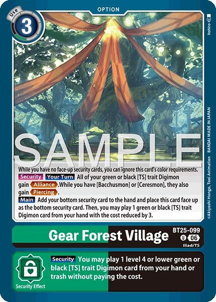 Image for Gear Forest Village (BT25-099 U) [Dual Revolution] - Digimon Card Game