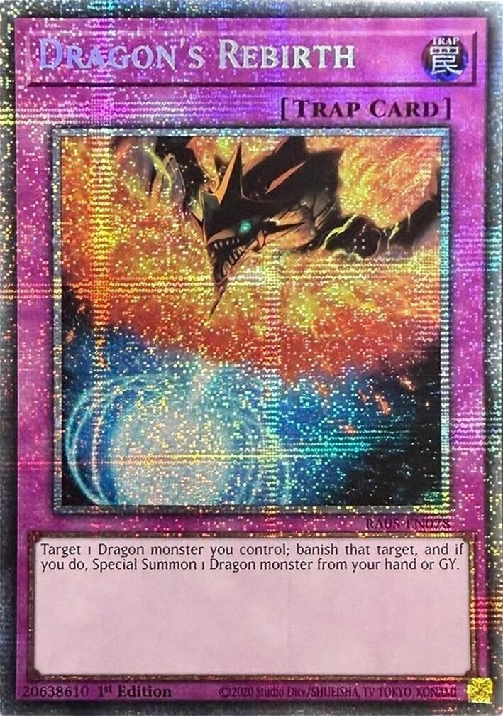 Image for Dragon's Rebirth (Starlight Rare) (RA05-EN078) [Rarity Collection 5] - YuGiOh