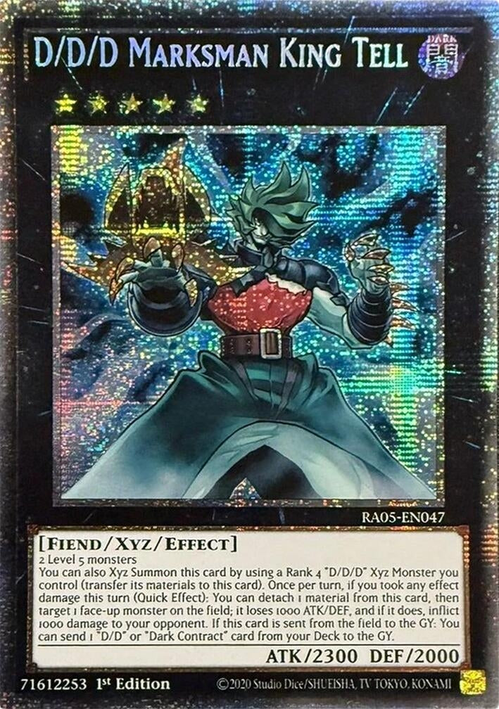 Image for D/D/D Marksman King Tell (Starlight Rare) (RA05-EN047) [Rarity Collection 5] - YuGiOh