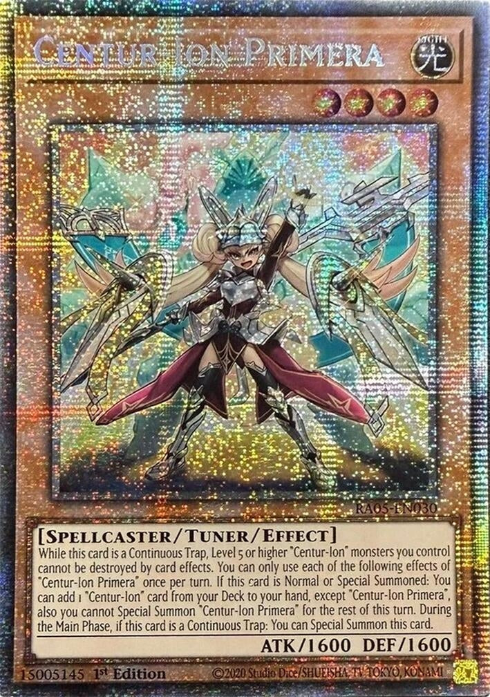 Image for Centur-Ion Primera (Starlight Rare) (RA05-EN030) [Rarity Collection 5] - YuGiOh