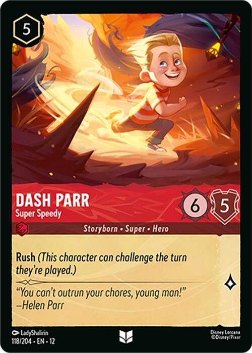 Image for Dash Parr - Super Speedy (118/204) [Wilds Unknown] - Disney Lorcana