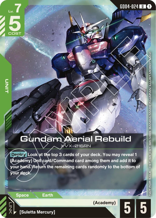 Image for Gundam Aerial Rebuild (GD04 Release Event) (GD04-024) [Gundam Promotional Cards] - Gundam Card Game