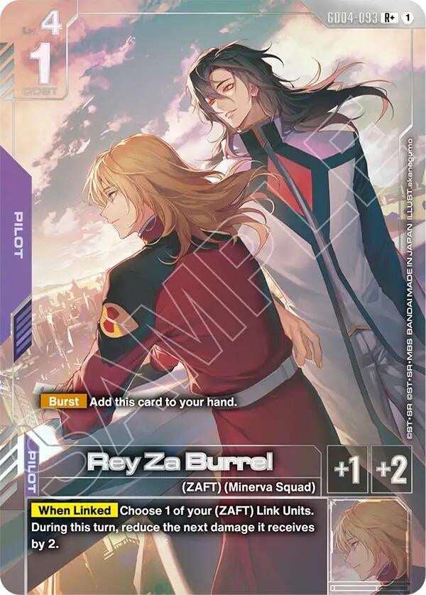 Image for Rey Za Burrel (R+) (GD04-093) [Phantom Aria] - Gundam Card Game
