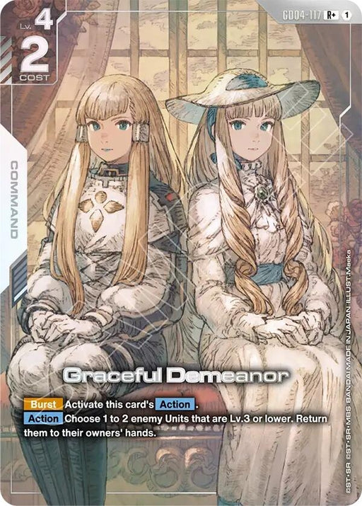 Image for Graceful Demeanor (R+) (GD04-117) [Phantom Aria] - Gundam Card Game