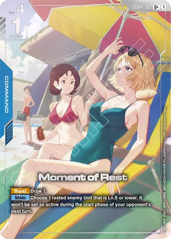 Image for Moment of Rest (U+) (GD04-102) [Phantom Aria] - Gundam Card Game