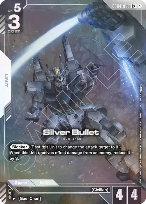Image for Silver Bullet (R+) (GD04-068) [Phantom Aria] - Gundam Card Game