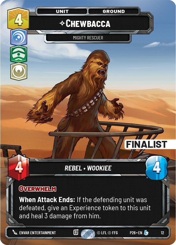 Image for Chewbacca - Mighty Rescuer (Finalist) (12) [Organized Play Promos] {OPP} - Star Wars: Unlimited