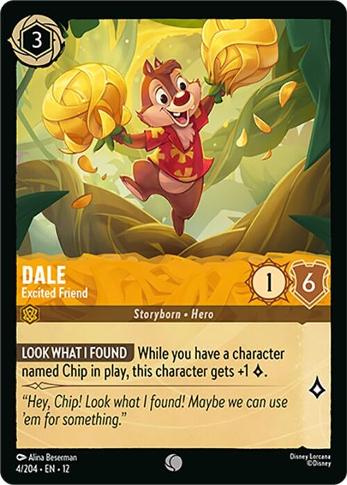 Image for Dale - Excited Friend (4/204) [Wilds Unknown] - Disney Lorcana