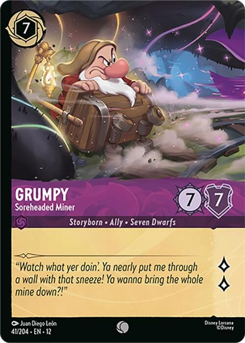 Image for Grumpy - Soreheaded Miner (Foil) (41/204) [Wilds Unknown] - Disney Lorcana