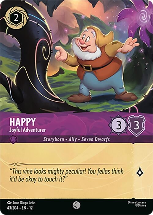 Image for Happy - Joyful Adventurer (Foil) (43/204) [Wilds Unknown] - Disney Lorcana