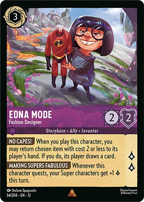 Image for Edna Mode - Fashion Designer (54/204) [Wilds Unknown] - Disney Lorcana