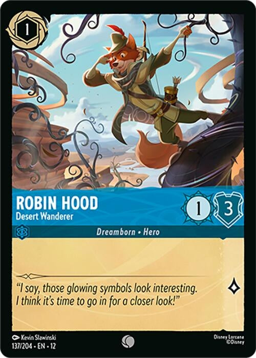 Image for Robin Hood - Desert Wanderer (137/204) [Wilds Unknown] - Disney Lorcana