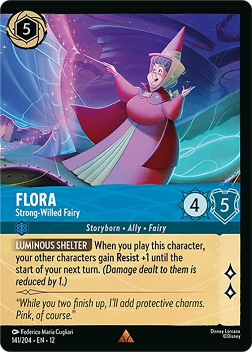 Image for Flora - Strong-Willed Fairy (Foil) (141/204) [Wilds Unknown] - Disney Lorcana