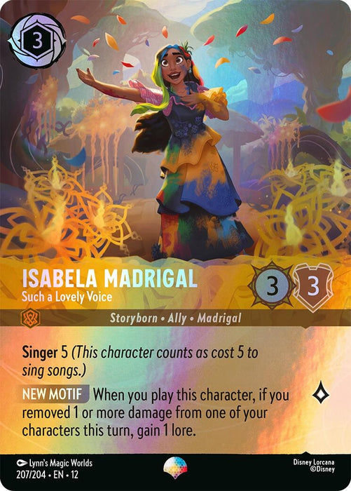 Image for Isabela Madrigal - Such a Lovely Voice (Epic) (207/204) [Wilds Unknown] - Disney Lorcana