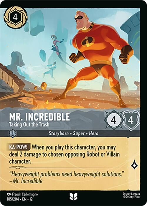 Image for Mr. Incredible - Taking Out the Trash (Foil) (185/204) [Wilds Unknown] - Disney Lorcana