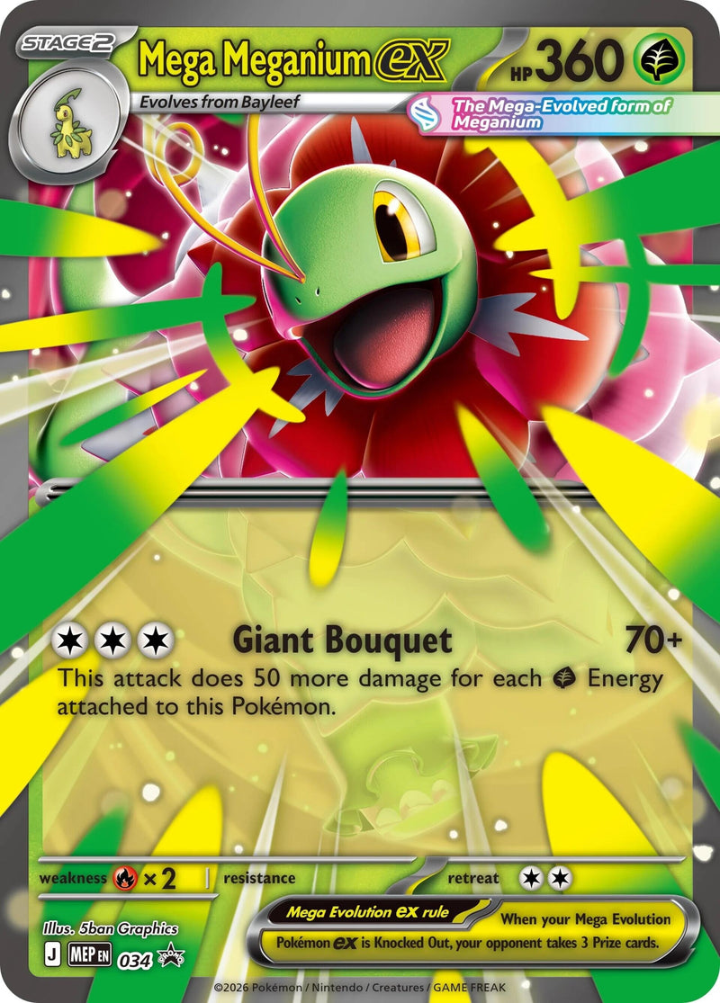 Image for Mega Meganium ex (034) [Jumbo Cards] - Pokemon