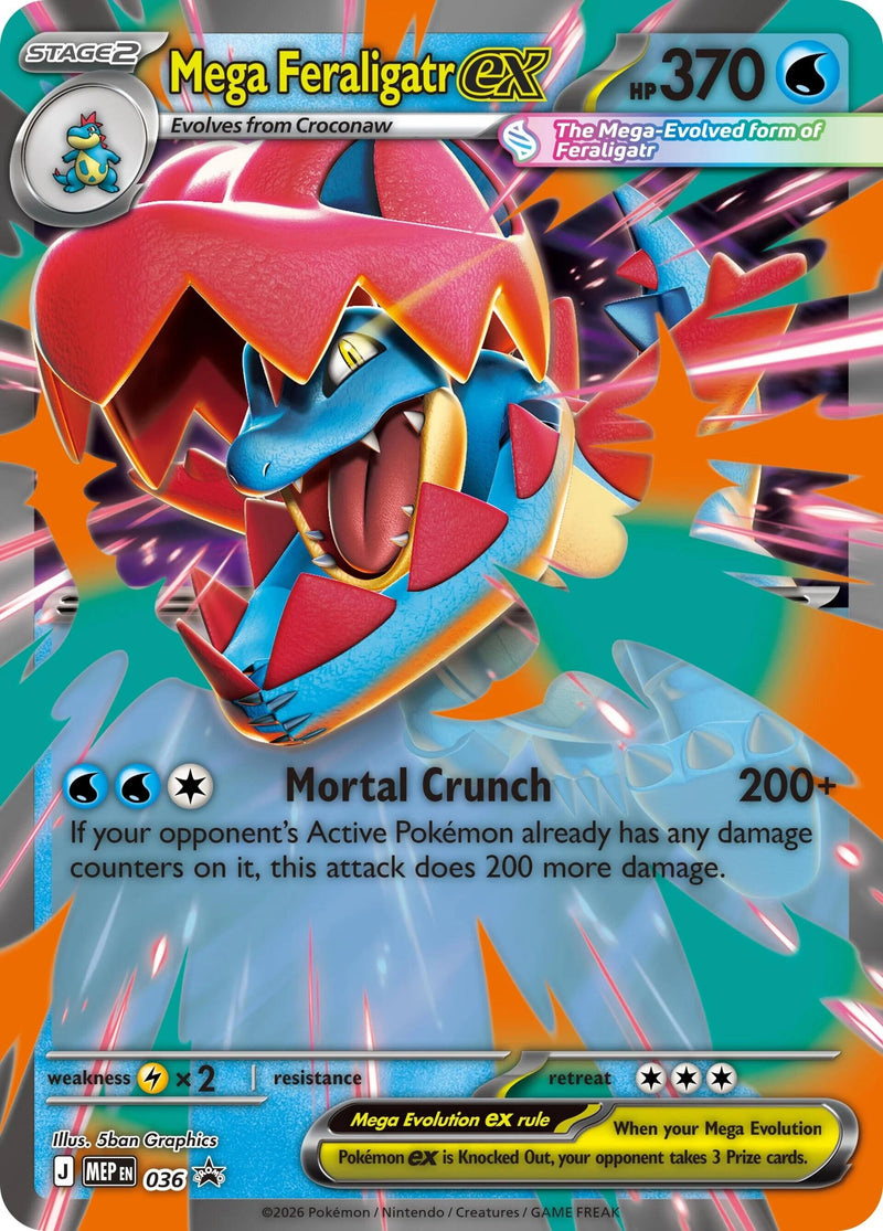 Image for Mega Feraligatr ex (036) [Jumbo Cards] - Pokemon