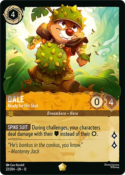 Image for Dale - Ready for His Shot (22/204) [Wilds Unknown] - Disney Lorcana