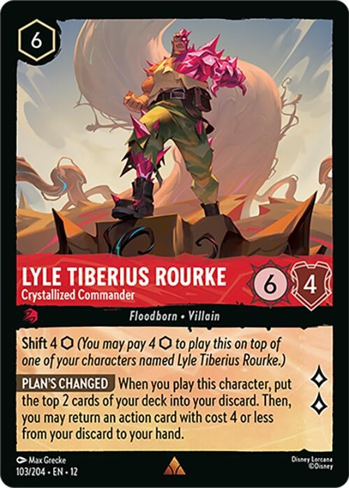 Image for Lyle Tiberius Rourke - Crystallized Commander (103/204) [Wilds Unknown] - Disney Lorcana