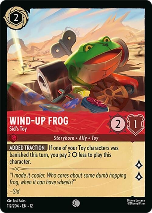 Image for Wind-Up Frog - Sid's Toy (112/204) [Wilds Unknown] - Disney Lorcana