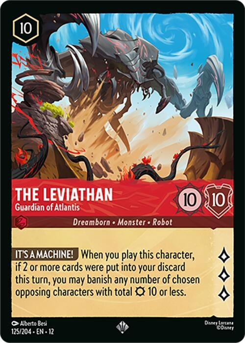 Image for The Leviathan - Guardian of Atlantis (125/204) [Wilds Unknown] - Disney Lorcana