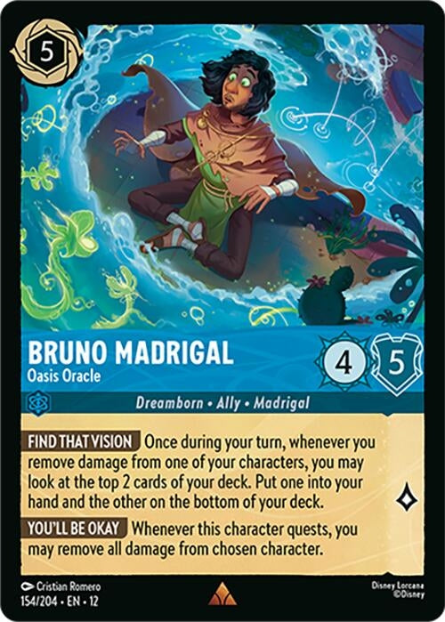 Image for Bruno Madrigal - Oasis Oracle (154/204) [Wilds Unknown] - Disney Lorcana