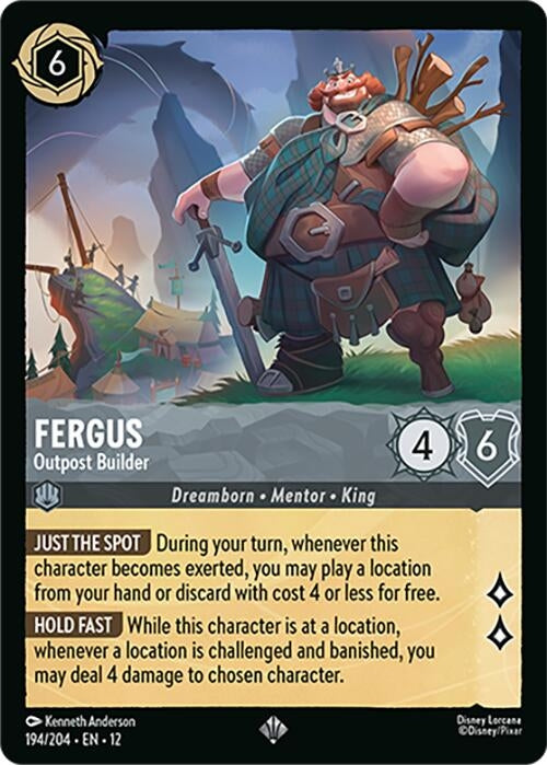 Image for Fergus - Outpost Builder (194/204) [Wilds Unknown] - Disney Lorcana