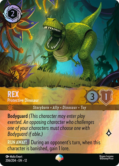 Image for Rex - Protective Dinosaur (Epic) (206/204) [Wilds Unknown] - Disney Lorcana