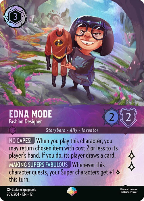 Image for Edna Mode - Fashion Designer (Epic) (209/204) [Wilds Unknown] - Disney Lorcana